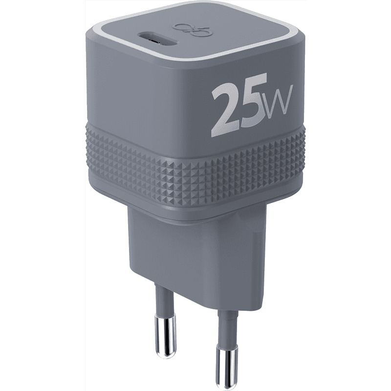 Chargeur maison Cube USB C PD 25W Power Delivery Gris - Garanti à vie Force Power