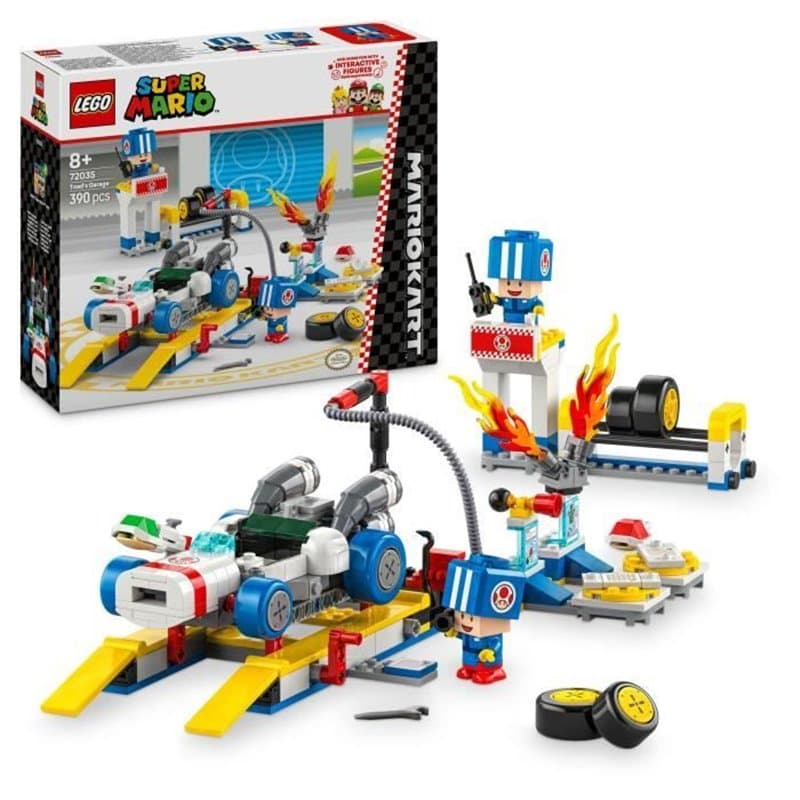 LEGO Super Mario 72035 Mario Kart Garage de Toad - Jouet Nintendo personnalisable