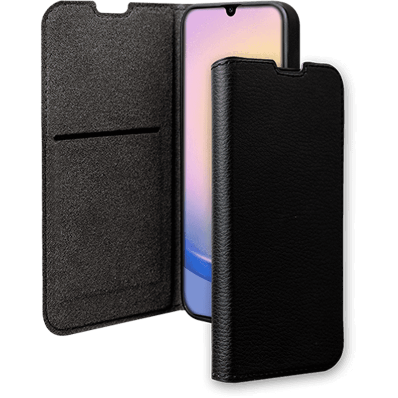 Folio Wallet Samsung Galaxy A26 Support vidéo Noir - 65% Plastique recyclé Certifié GRS Bigben