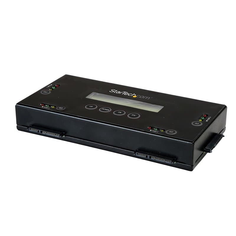 StarTech.com Effaceur de SSD/HDD à 4 Baies - 6,35 et 8,89cm SATA - Nettoyeur de Disques, Autonome et Sécurisé - 9 modes d'Efface