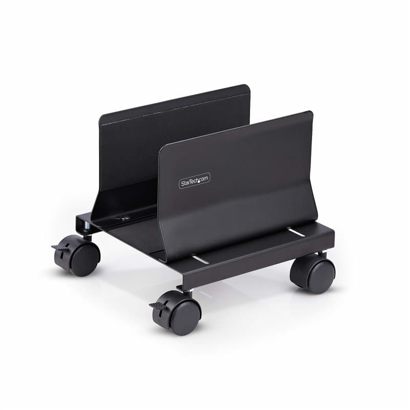 StarTech.com Support Mobile pour Unité Centrale, Support Mobile pour Unité Centrale PC à Roulettes, Charge Maximale de 21kg, Cha