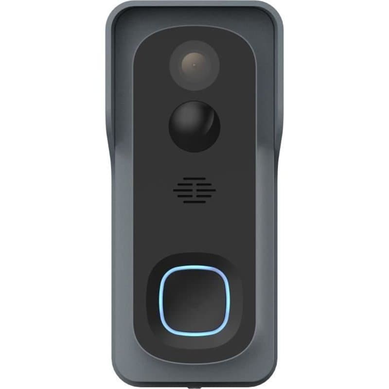 Kit Sonnette connectée - LINK2HOME - Wi-Fi - Audio bidirectionnel - Carillon sans fil - SD 8 Go