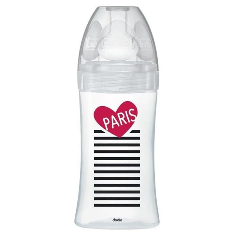 Dodie Biberon Sensation+ Anti-Coliques en Verre +0m Paris 270ml