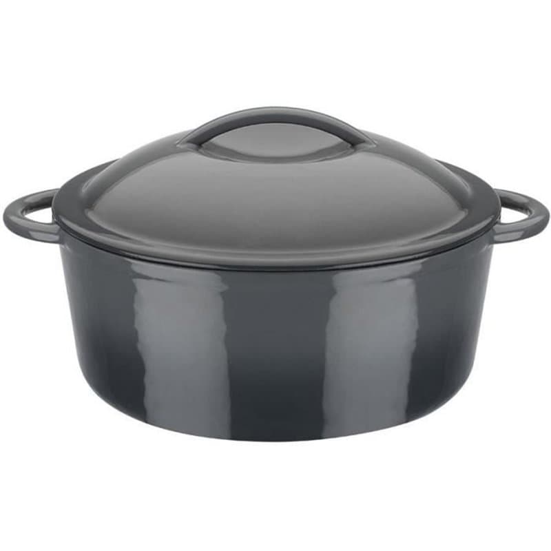 Marmite fonte massive - GSW - GREY SHADOW - 24 cm - Ronde - Induction - Gris