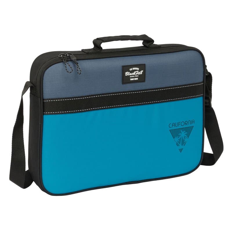 Cartable d'école BlackFit8 California Bleu Noir 38 x 28 x 6 cm