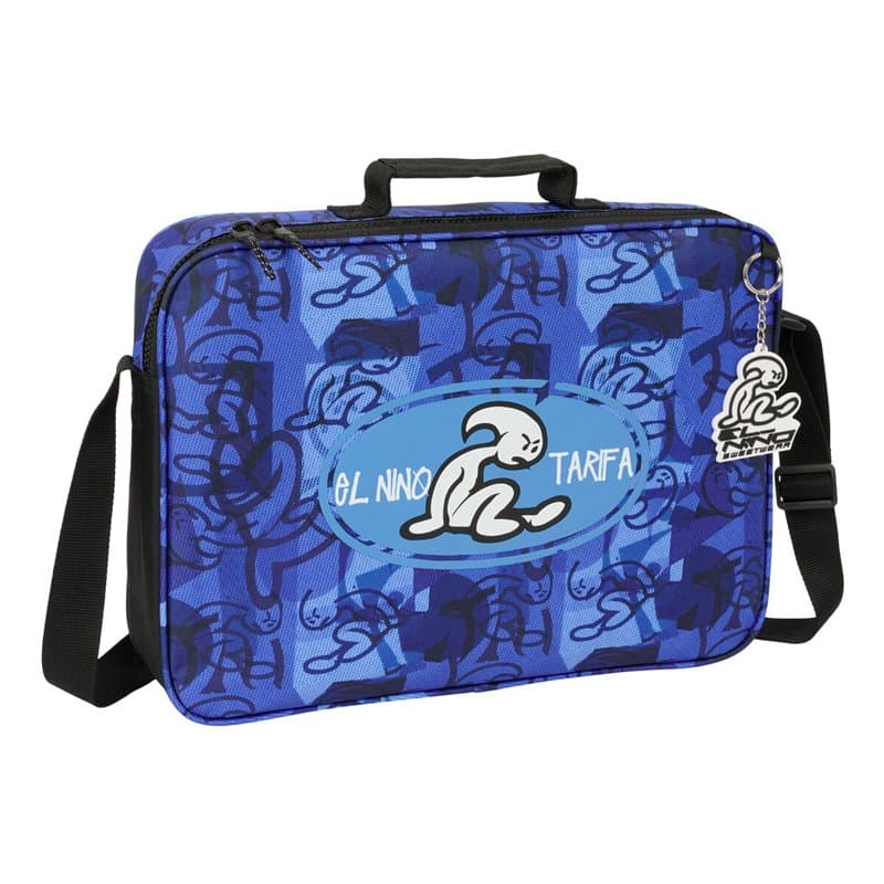Cartable d'école El Niño Roller Bleu Noir 38 x 28 x 6 cm