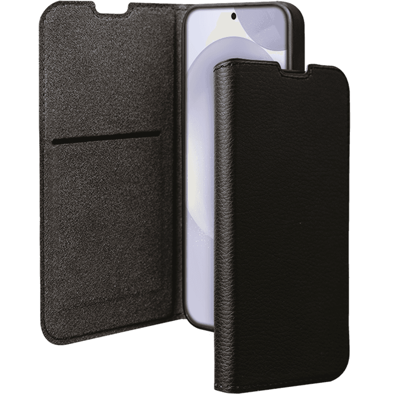 Folio Samsung Galaxy S25 Wallet Fonction Stand Noir - Certifié GRS Bigben