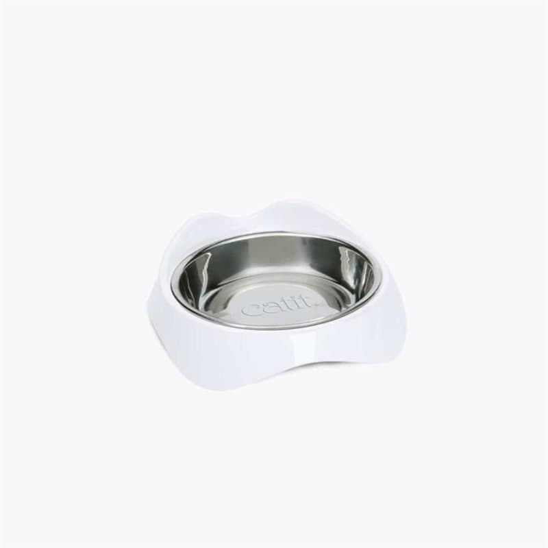 Gamelle pour chat - CATIT - PIXI - 200ml - Bols en acier inoxydable amovibles - Blanc