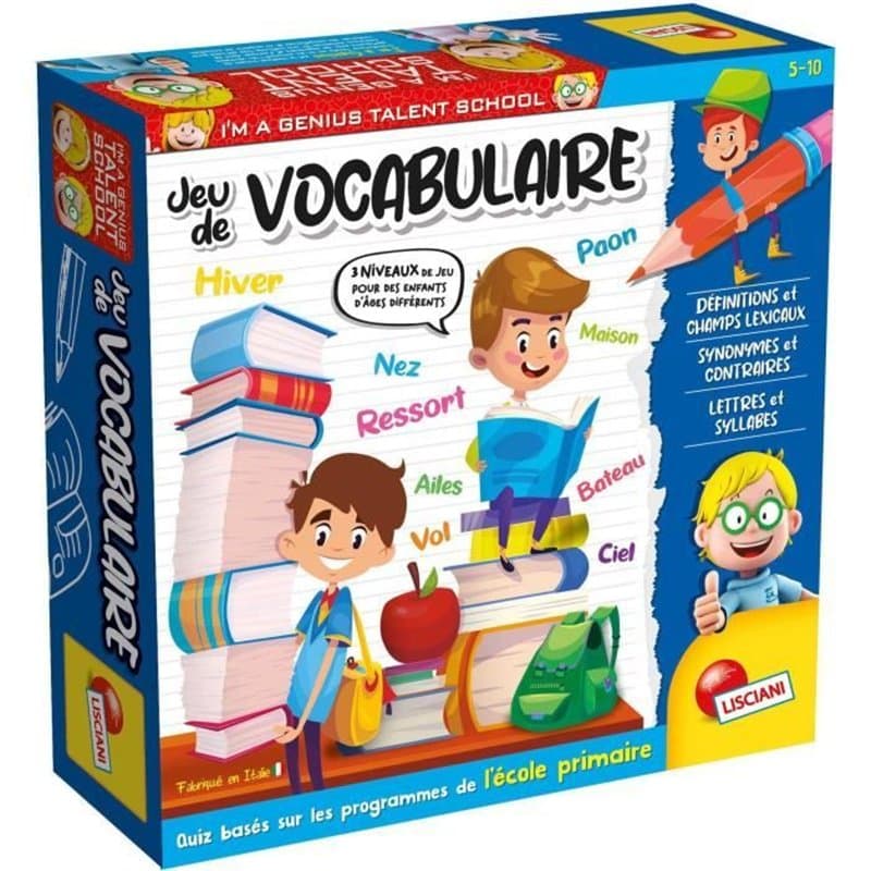 Talent School - Jeu de Parcours a Quiz - LISCIANIGIOCHI - Cartes Quiz, Themes Variés