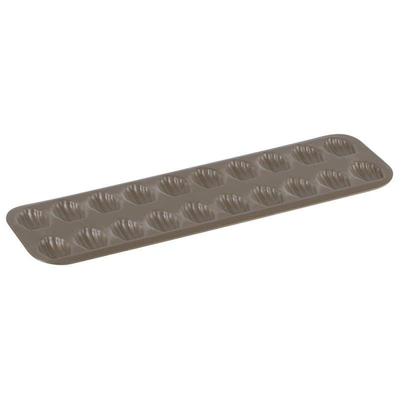 GOBEL - Plaque de 20 Mini Madeleines - Acier - Revêtement Antiadhérent Bicouche Garanti sans PFAS - Qualité Professionnelle – Fa