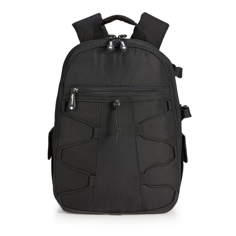 Amazon Basics Sac à Dos pour Appareil Photo Grande Capacité avec Rembourrage Interne pour Reflex et Accessoires, Étanche et Anti