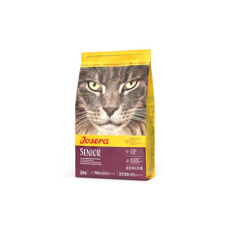 JOSERA Senior (1 x 2 kg) | Senior | Croquettes Premium pour Chats âgés ou souffrant d'insuffisance rénale | Volaille & Riz | Fac