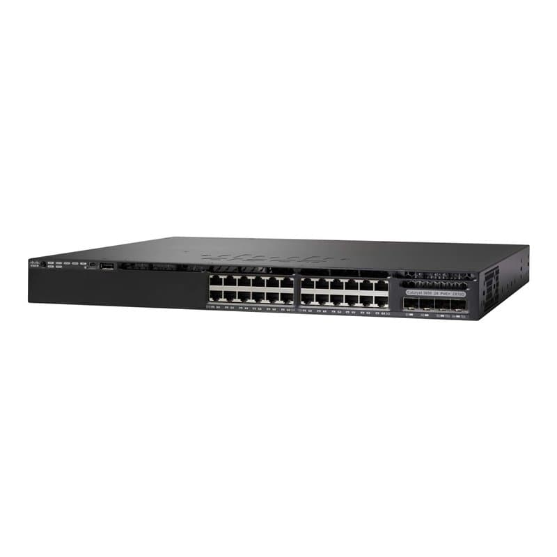 Commutateur réseau Cisco Catalyst 3650-24TD-L, 24 Ports GbE, 2 Ports de Liaison Montante 10G et 2 Ports de Liaison Montante 1G,