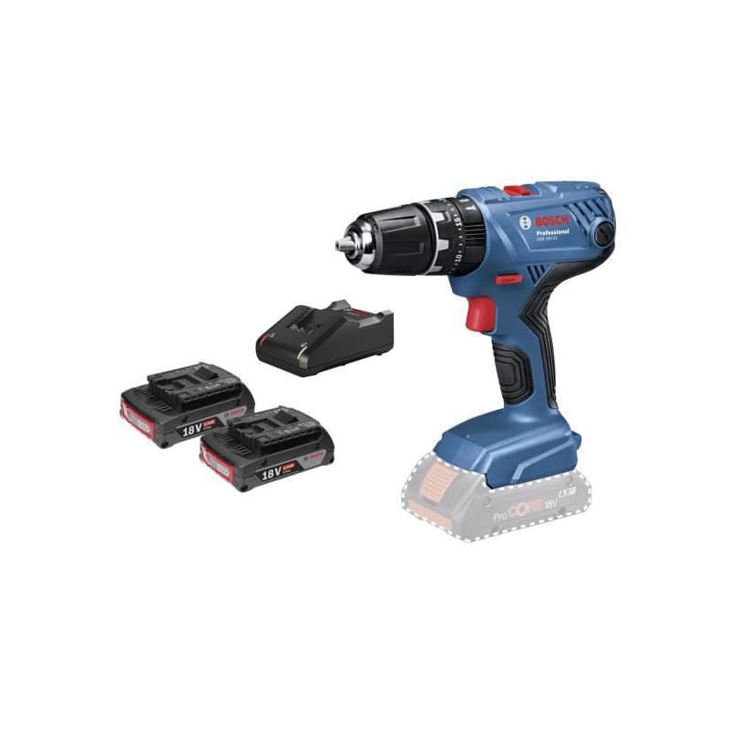 Bosch GSB 18V-21 PROFESSIONAL 1800 tr/min Sans clé 1,2 kg Noir, Bleu, Rouge