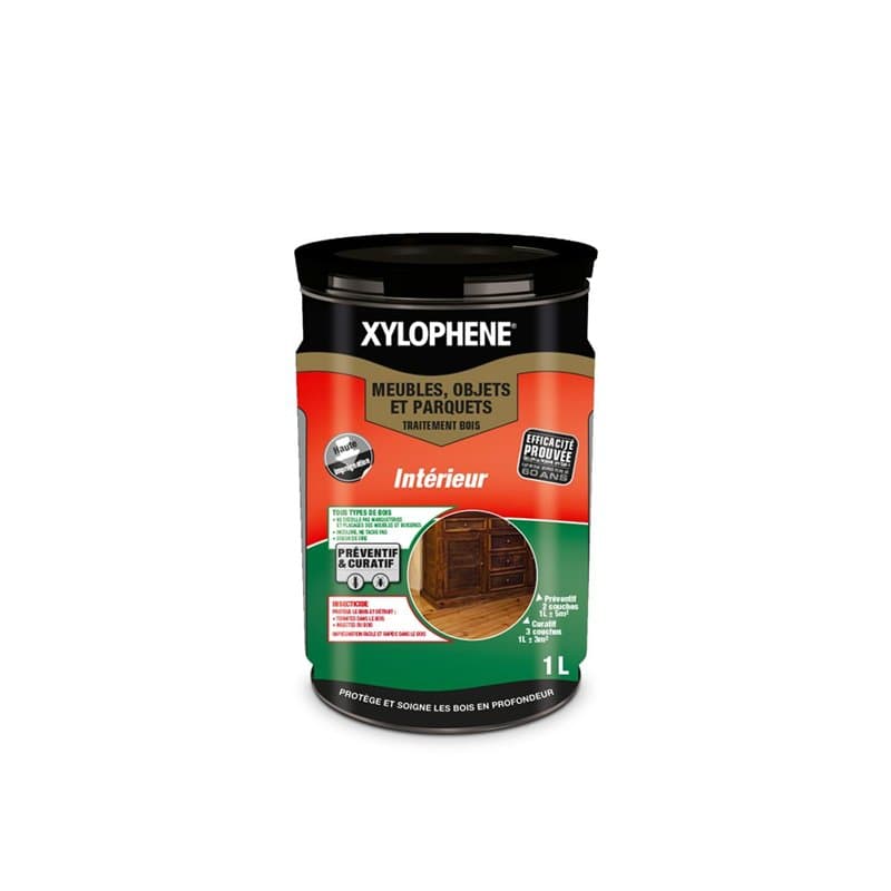XYLOPHÈNE - Traitement Bois Intérieur - Meubles/Objets/Parquets - Réparation du Bois - Anti Insecticide & Termites - Traitement