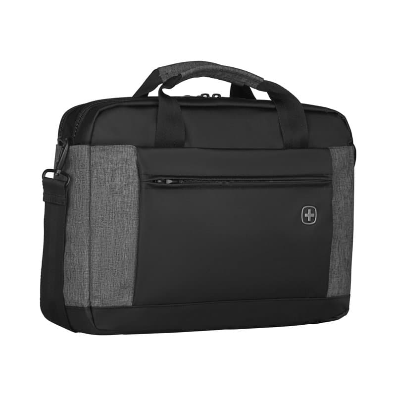 WENGER Underground Mallette pour Ordinateur Portable 16 Pouces, Poche pour Tablette Tactile 10 Pouces, Porte-Documents, Système