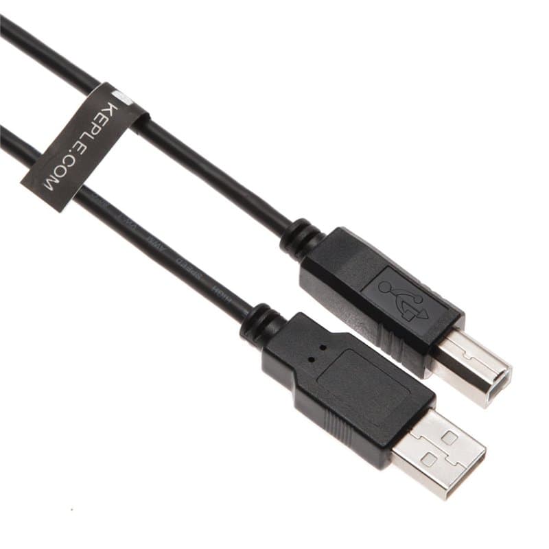 USB-B-Kabel für DJ-Midi-Controller, Tastaturen, Sampler, Effektpads, Synthesizer von Numark, Pioneer, Native Instruments, Trakto