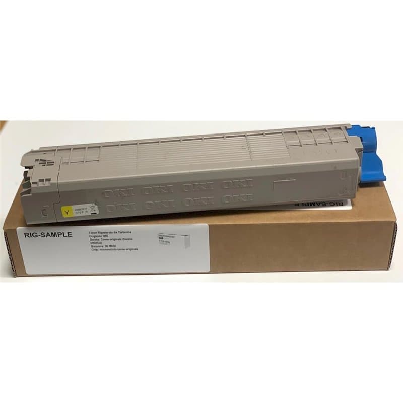 Toner OKI 44844613 pour C822n C822dn C822 822 - Jaune - 7.300 Pages - Régénéré Made in Italy