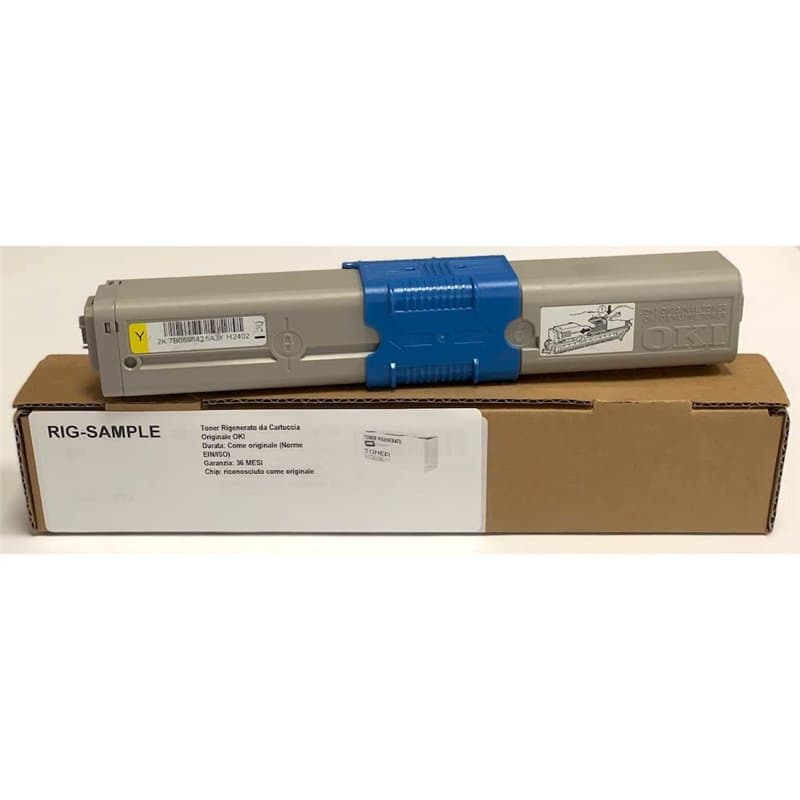 Toner OKI 44973509 pour ES3452 MFP ES5431 ES5462 MFP - Jaune - 6.000 Pages - Régénéré Made in Italy