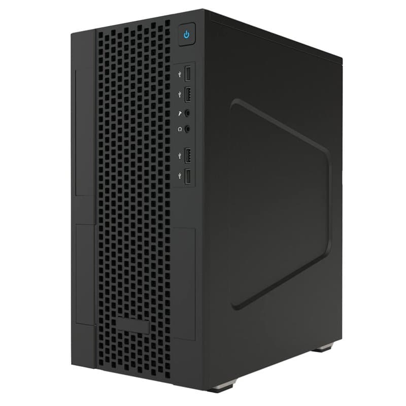 Itek SMALLCOM-P Boîtier Mini Tour mATX, USB3, 2XUSB2, Type-C, Mesh, Noir