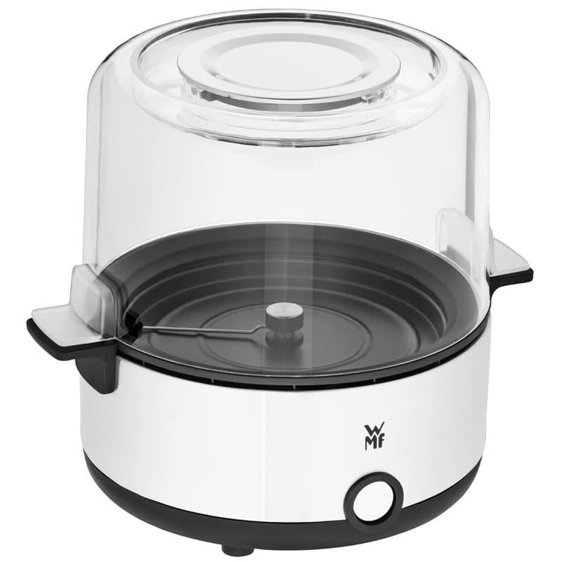 WMF Küchenminis Machine à pop-corn pour la maison, plaque chauffante revêtue, couvercle comme bol de service, ouverture pour fai