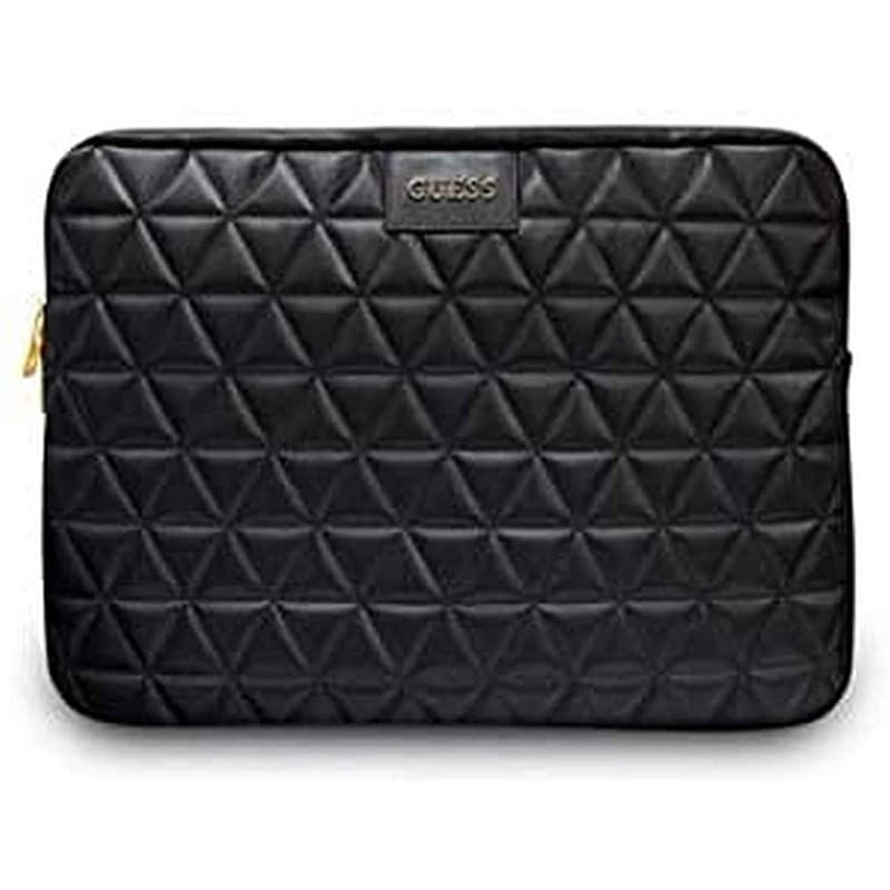 CG MOBILE Guess Housse d'ordinateur matelassée Housse d'ordinateur Housse d'ordinateur 13", Noire GUCS13QLBK