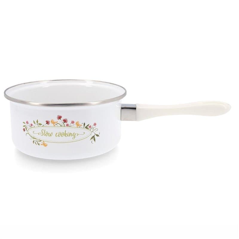 Quid Memory Casserole émaillée acier 18 cm - 200 cl Blanc
