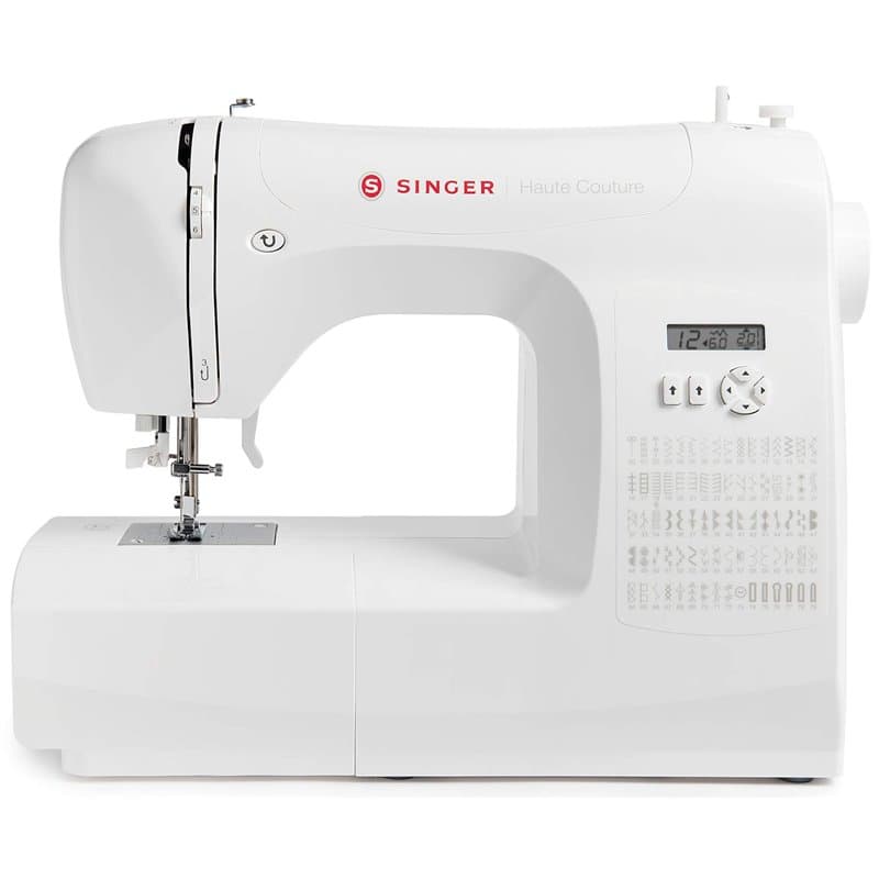 Singer Haute Couture F527C Machine à coudre électronique Professionnelle, 80 points, utilitaires, élastiques, décoratifs, Facile