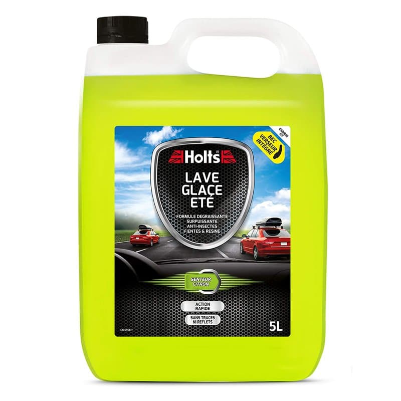 Holts Lave-Glace Été avec Bec – Formule Dégraissante, Anti-Traces – Nettoie Insectes, Fientes et Salissures – Prêt à l’Emploi, B