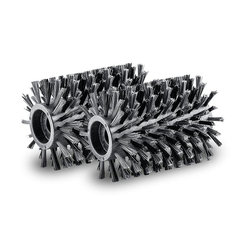 Kärcher Lot de 2 rouleaux de brosse pour PCL 4 - Nettoyage des surfaces en bois et des revêtements en WPC en extérieur (terrasse