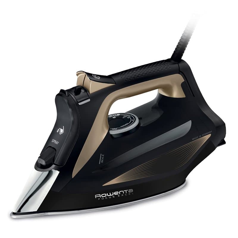 Rowenta Focus Excel Fer à repasser vapeur, Puissance 2700 W, Débit de vapeur de 45 g/min, Fonction pressing de 180 g/min DW5325D