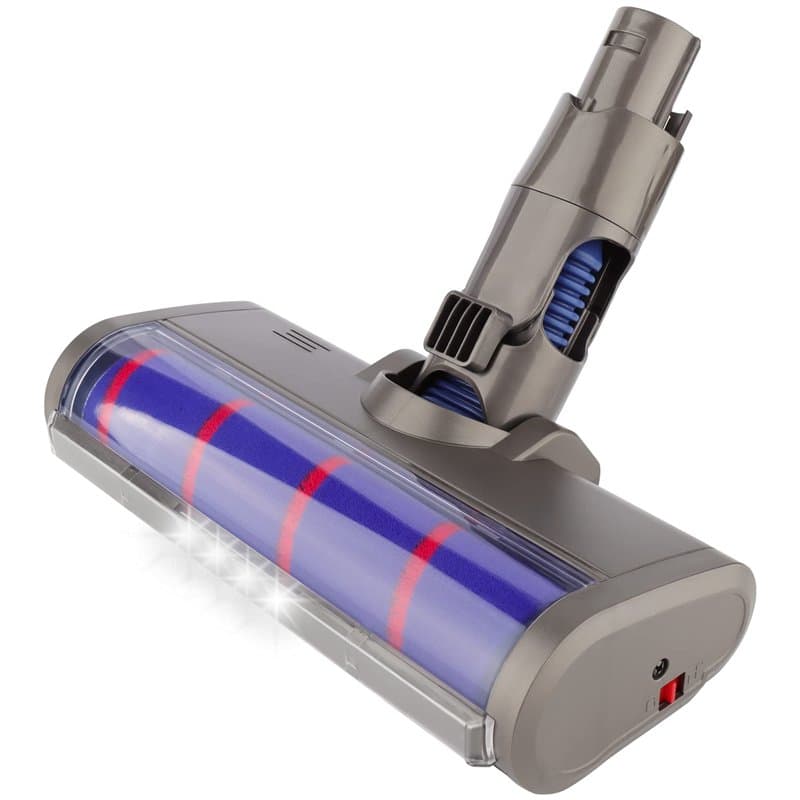 Tête de Nettoyage à Rouleau Souple de Remplacement pour Dyson V6, DC58, DC59, DC61, DC62, DC74 Aspirateurs, Accessoire de Brosse