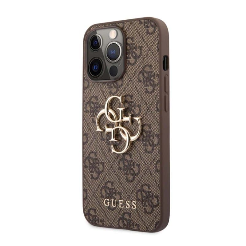 Guess GUHCP13L4GMGBR Coque de Protection pour iPhone 13 Pro / 13 6,1" 4G Big Metal Logo