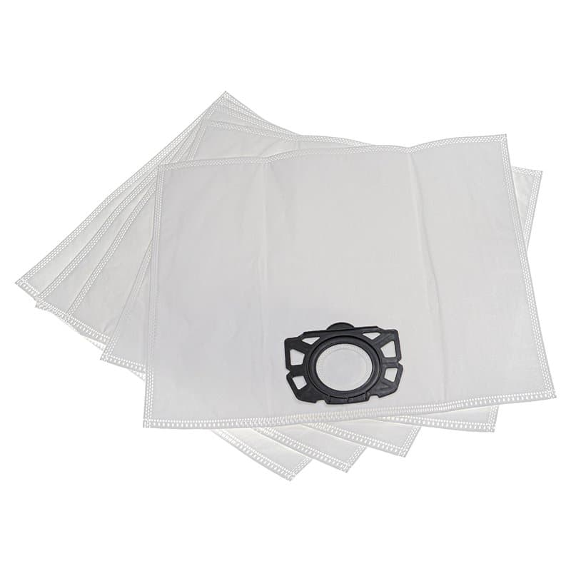 vhbw 5x Sacs remplacement pour Kärcher 4039784550339, 6.904-413.0 pour aspirateur - microfibres non tissées, 39cm x 24,5cm blanc