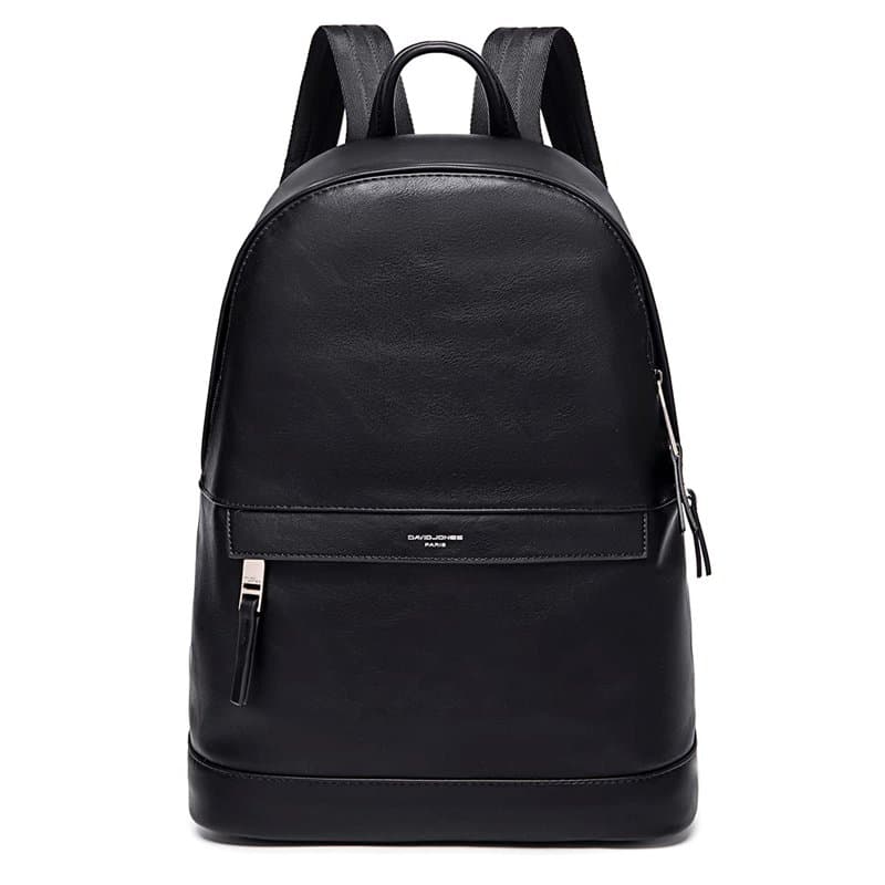 David Jones - Sac à Dos Homme Simili Cuir PU - Sac Ordinateur Portable 13 Pouces PC Travail Cours Scolaire Multifonction Bureau