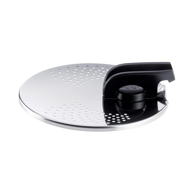 Tefal Ingenio Couvercle égouttoir acier inoxydable, Rangement facile, Multidiamètre, Compatible Ingenio, Compatible lave-vaissel