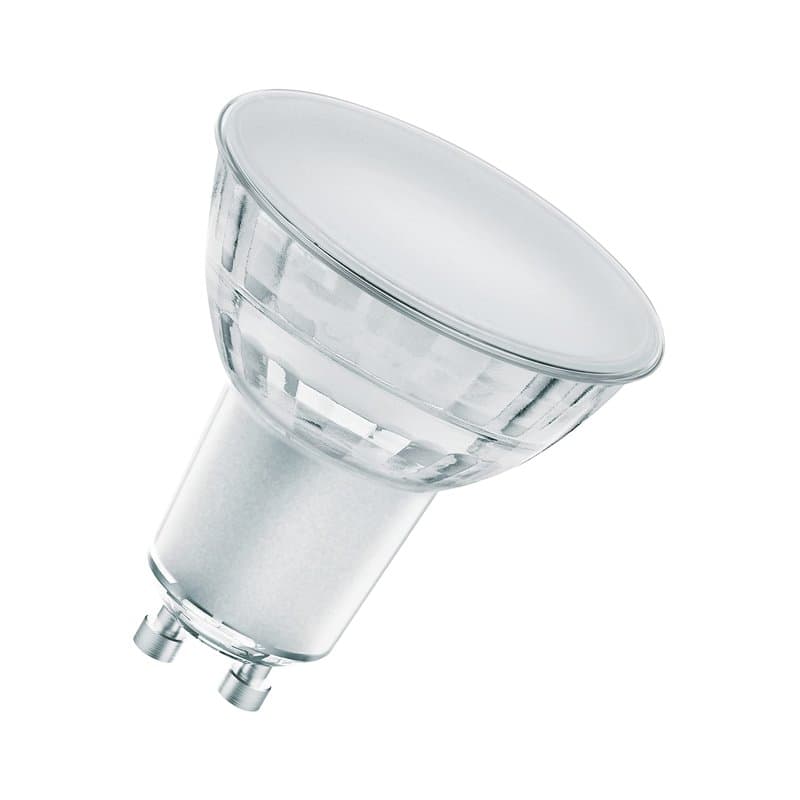 OSRAM Lampe LED dimmable Superstar avec un rendu des couleurs particulièrement élevé (CRI90), GU10-base, verre clair ,Blanc froi