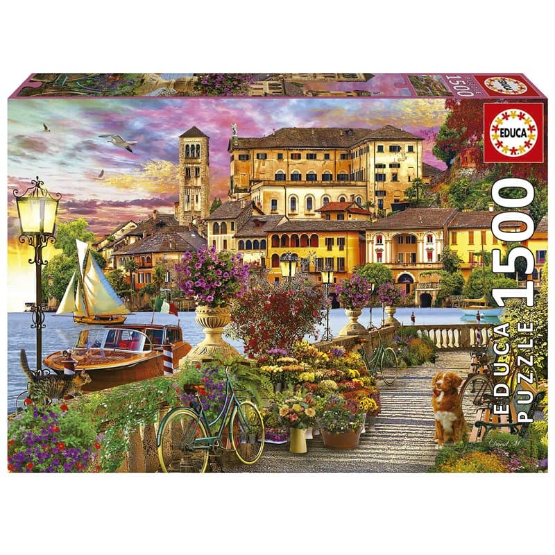 Educa - Puzzle de 1500 pièces pour Adultes | Prommenade Italienne. Mesure : 85 x 60 cm. terminé. +14 Ans (19562)