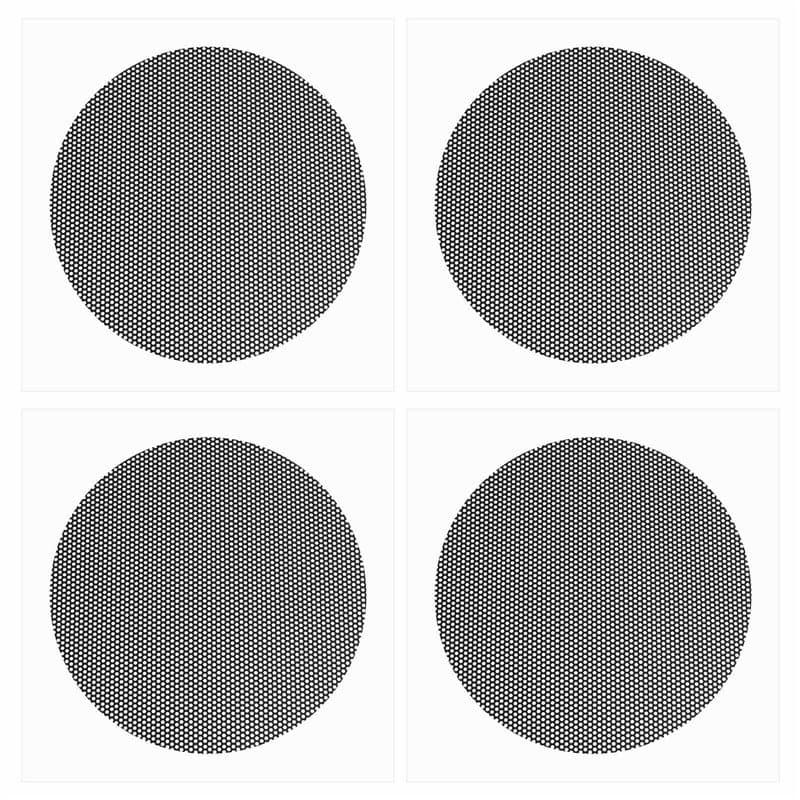 eMagTech Lot de 4 housses anti-poussière circulaires en maille de nylon pour ventilateur de ventilation compatible avec console