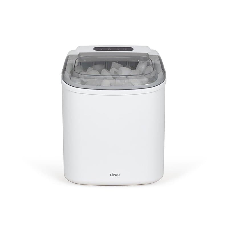 Livoo – Machine à glaçons DOM484 – Capacité 12kg/jour, taille moyenne, 9 cubes en 6-13 min, réservoir 1,2L, capacité 600g, indic