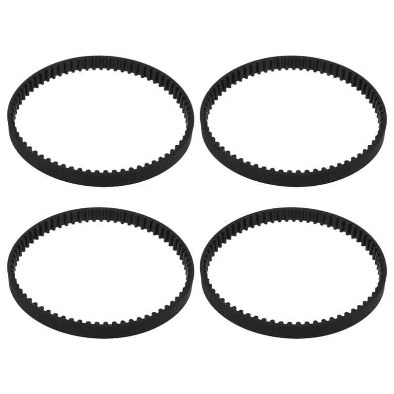 ECSiNG Lot de 4 courroies d'aspirateur compatibles avec Shark Rocket HV300 HV301 HV302 HV305 HV308 Series Noir Circonférence 207