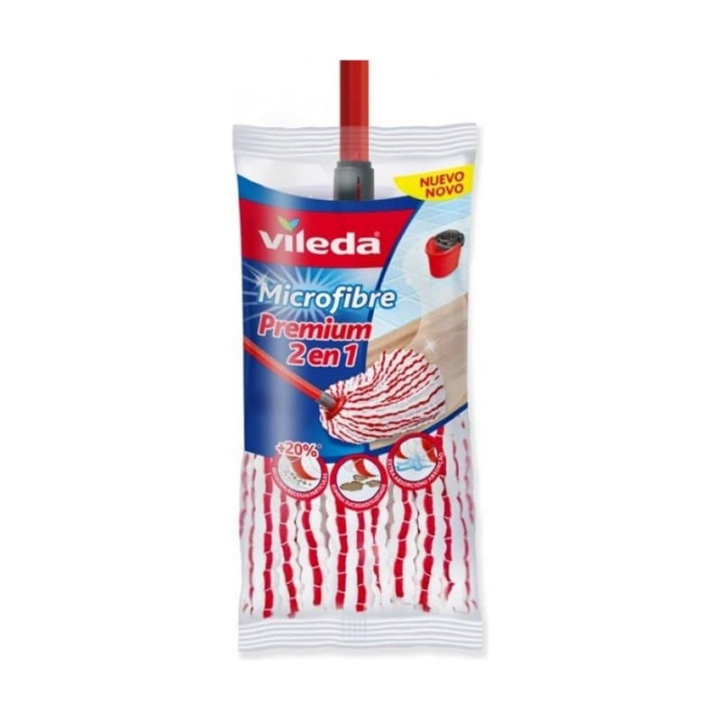 Vileda Freg Premium Microfibra 157943 Blanc 7 x 1,6 x 4 cm