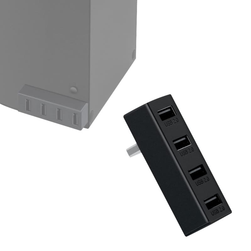 Mcbazel Hub USB 2.0 à 4 ports pour Xbox Series X/S, adaptateur d'extension portable haute vitesse compatible avec console Xbox S