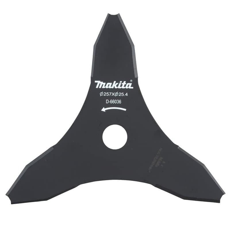 Lames 3 dents pour débrousailleuse Ø 255 mm DUR368/369 - MAKITA D-66036