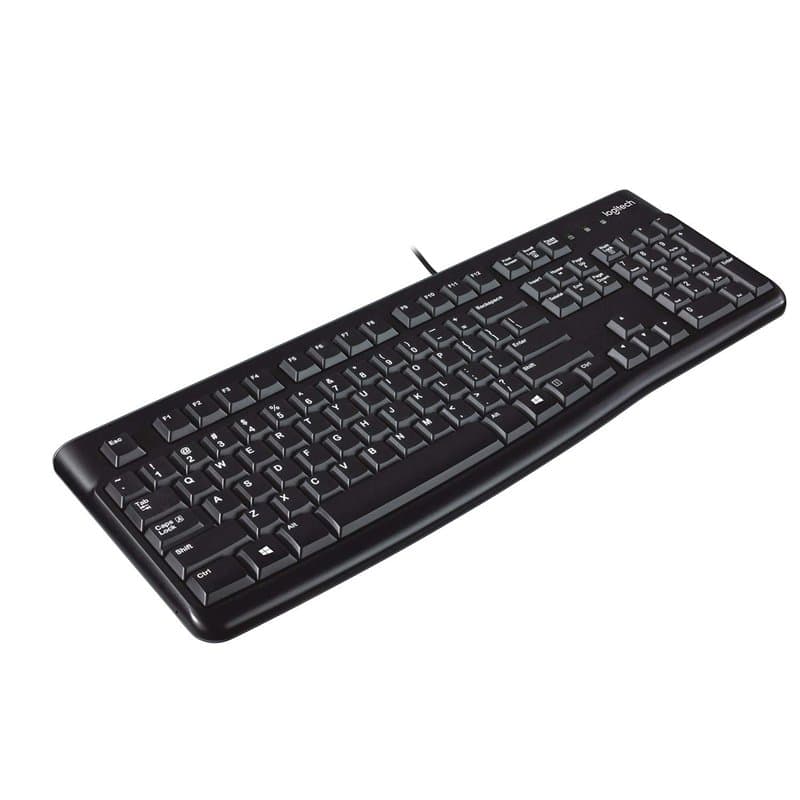 Clavier Filaire Logitech K120 QWERTY Espagnol - Confort et Durabilité