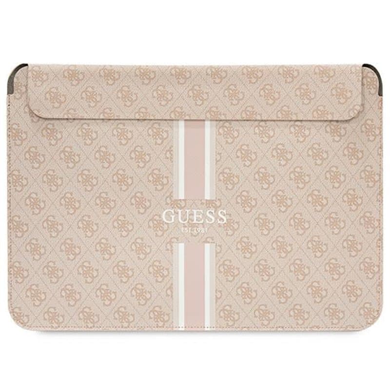 Guess GUCS14P4RPSP Manchon avec Rayures imprimées Rose 4G 14", Rose