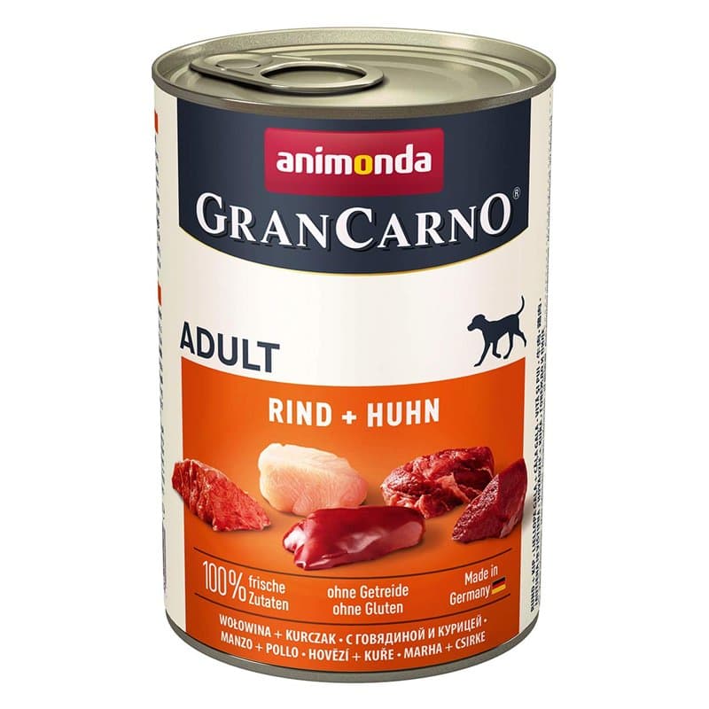 Animonda Nourriture pour Chient Gran Carno - Bœuf + poulet - 6 x 400 g
