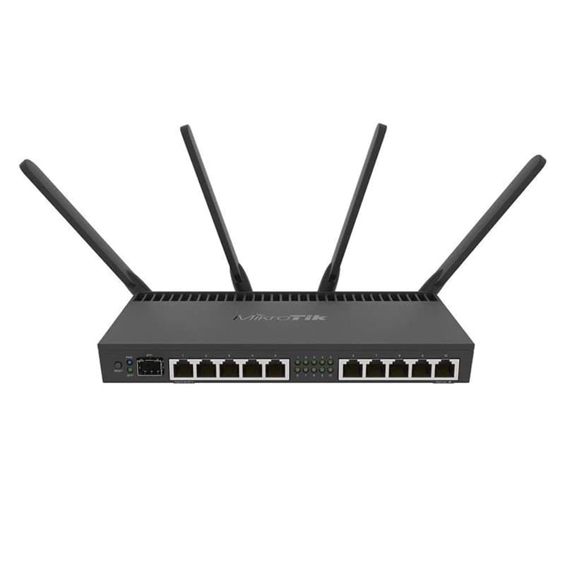 MikroTik RB4011iGS+5HacQ2HnD-IN routeur sans Fil Gigabit Ethernet Bi-Bande (2,4 GHz/5 GHz) Noir