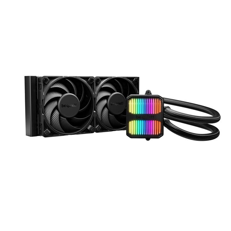 be quiet! Silent Loop 3 240mm système de refroidissement, plaque froide usinée avec haute précision, 2 ventilateurs Silent Wings