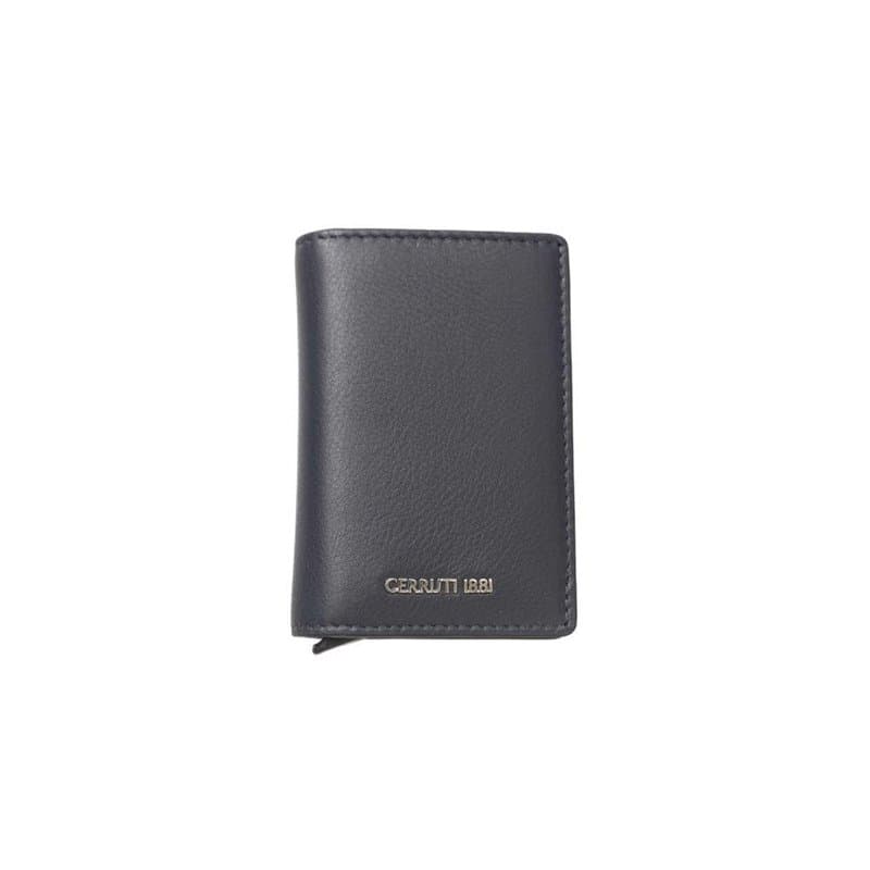 Cerruti 1881 Portefeuille en cuir bleu pour homme, bleu, taille unique